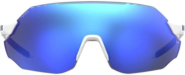 Under Armour Unisex Ua Halftime Sunglasses, Blanco Mate/Azul Real, 99