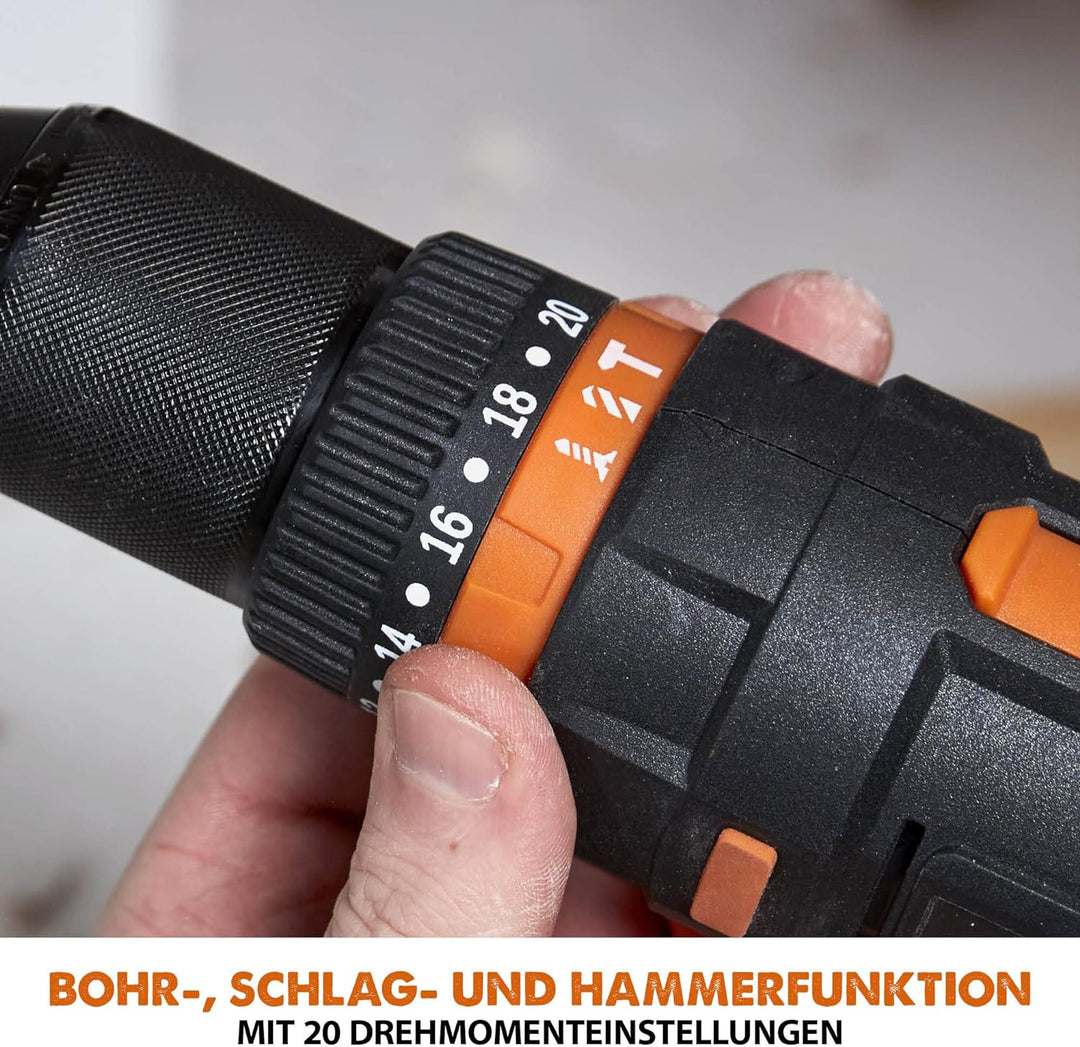 Evolution Power Tools R13CMB-Li Akku-Bohrmaschine mit variabler Drehzahl und Gürtelclip Akku-Bohrmas