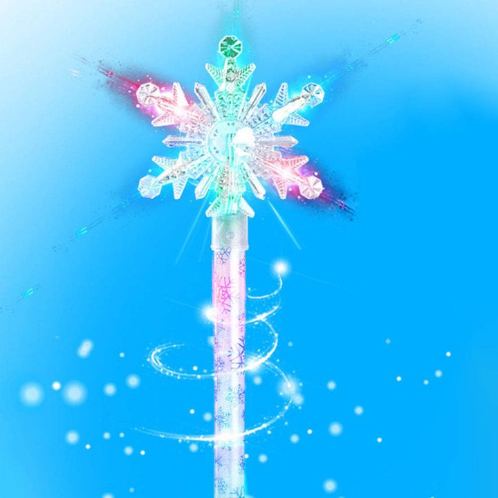 Schneeflocke leuchtenden Zauberstab, Prinzessin Cosplay Fee Stick leuchtenden Zauberstab Geburtstag