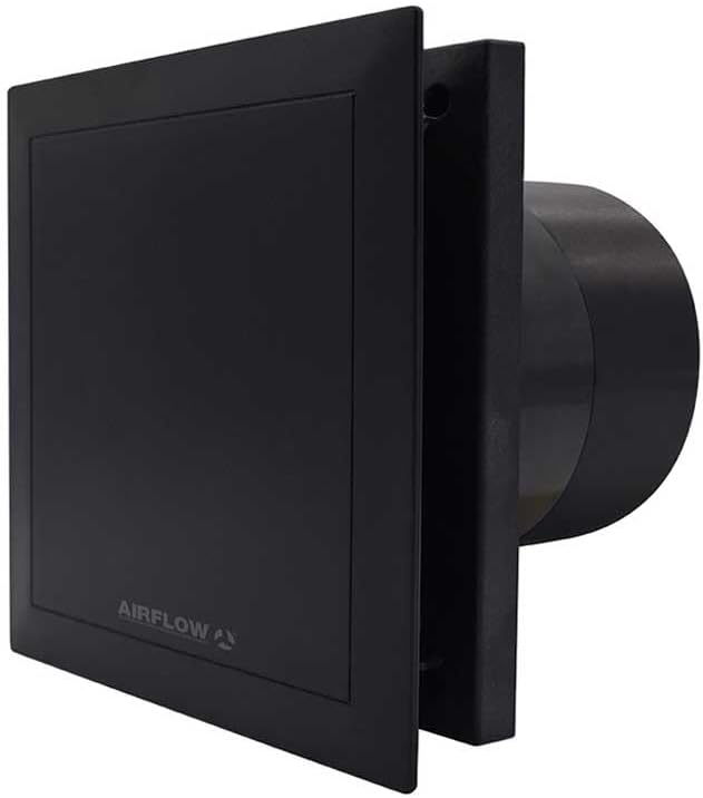 Airflow QT100B Badlüfter 25L/s Luftstrom – Made in Germany, 2 Geschwindigkeitsstufen, 100mm Rohransc