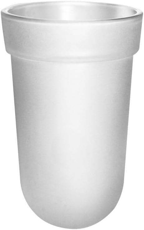 emco Polo Bürstenglas für WC-Bürstengarnitur, Toilettenbürsten-Behälter aus Glas, Ersatzbürstenglas