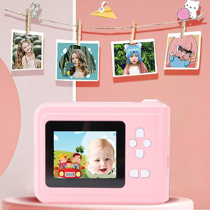 Sofortbildkamera, 48MP 1080P HD Sofortdruck Digitalkamera mit 2,4 Zoll Bildschirm, Tragbare Reisekam
