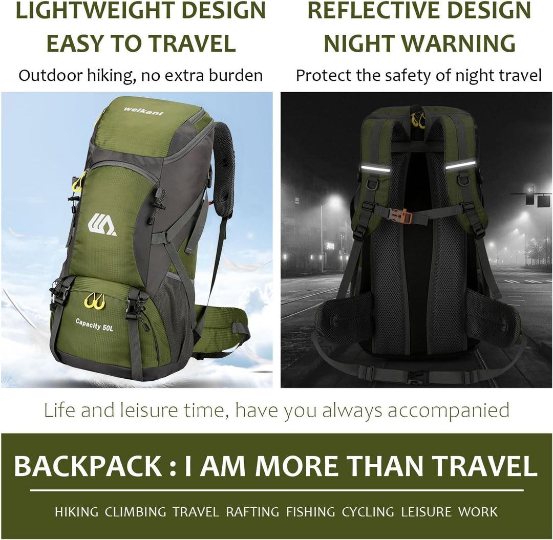 Favuit Wanderrucksack 30L, Herren Damen Trekkingrucksack Ultraleicht Faltbarer Reiserucksack Wandern