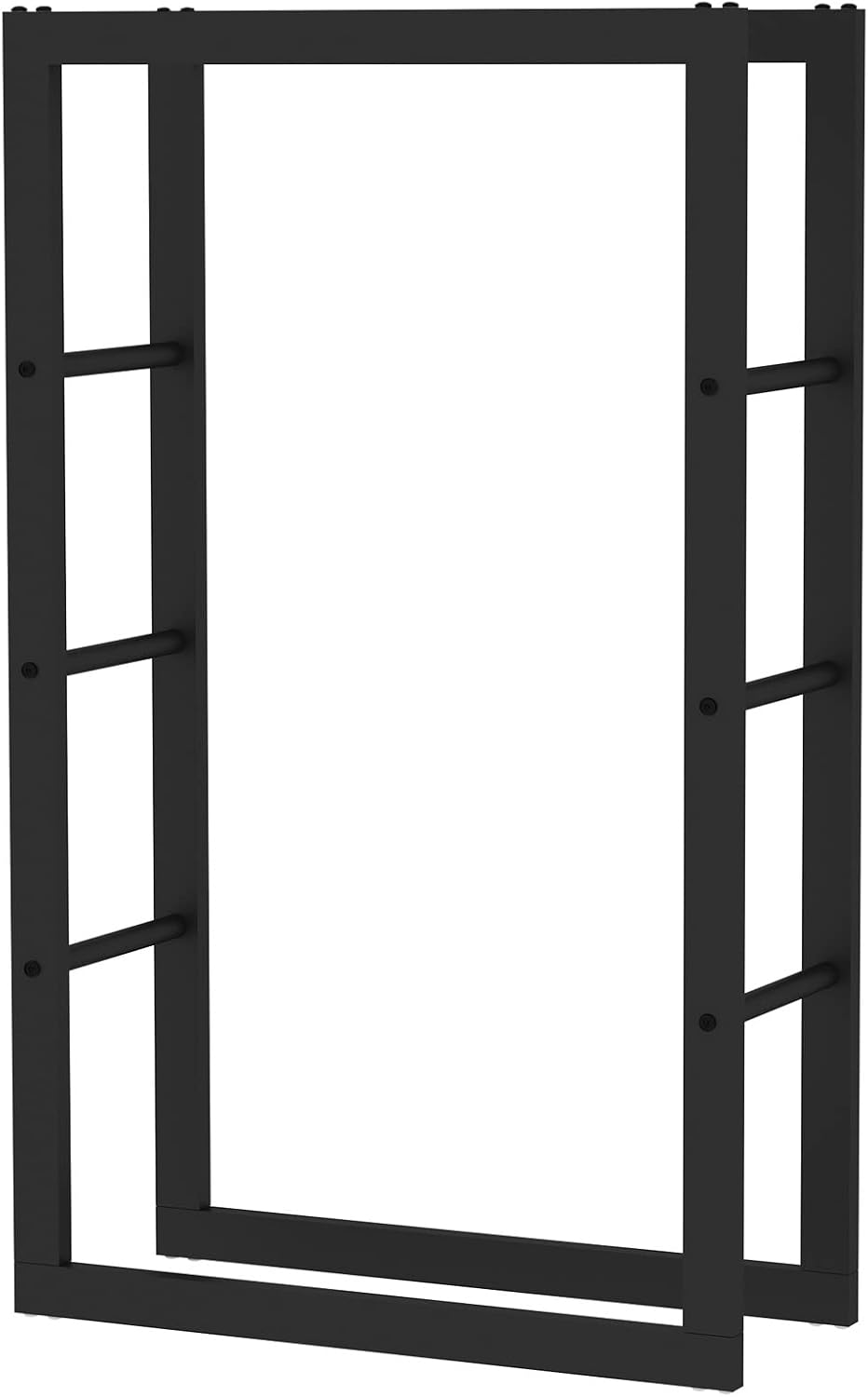 Kaminholzregal aussen und innen, bis 150 kg Traglast, 100 x 25 x 60 cm, Brennholzständer aus pulverb