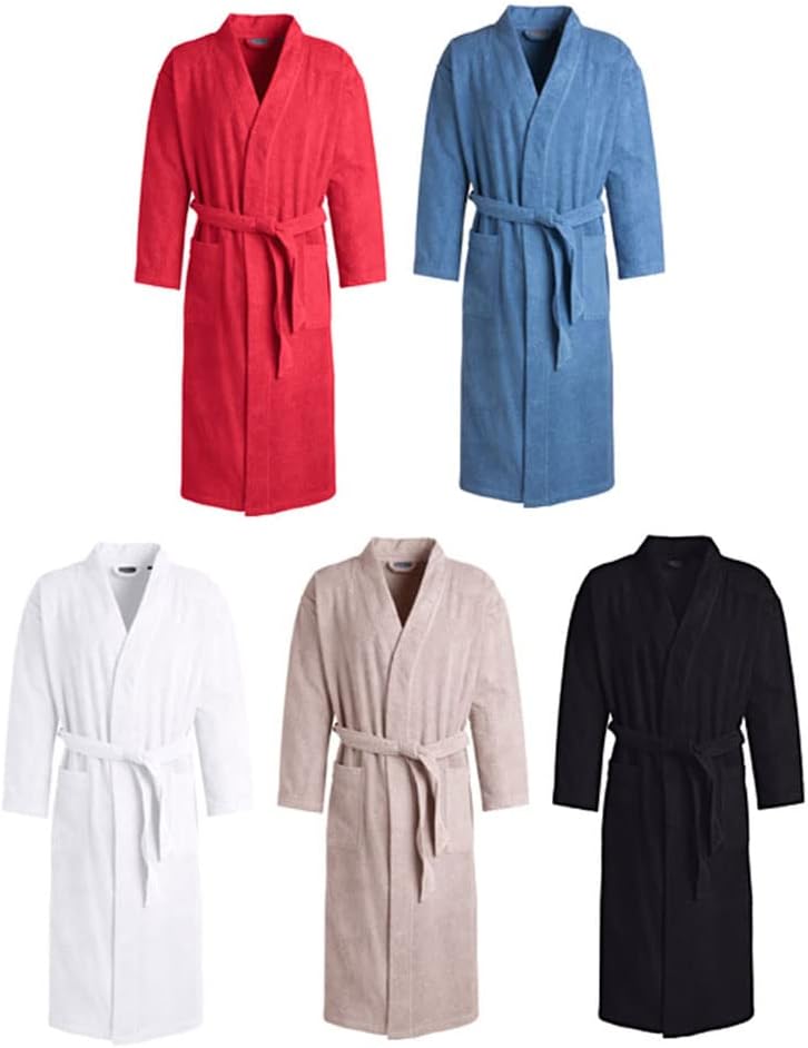 Egeria TOPAS Unisex Bademantel in Kimonoform für Damen und Herren, Grösse XL, Farbe Rock rock XL, ro