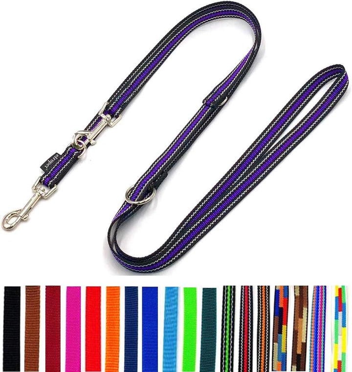 Hundeleine Doppelleine verstellbar 2m / 2,40m / 2,80m / 3,50m / 5m grosse Hunde 20mm/25mm (Boston (S