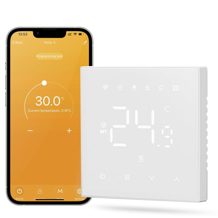 MIUCDA Thermostat Fussbodenheizung Wasser, Tuya WiFi Heizungsthermostat Smart Digital Raumthermostat