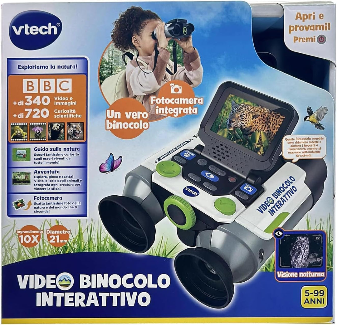 VTech Interaktives Video, Fernglas für Kinder mit 6 Spielmodi, LCD-Farbbildschirm, über 700 integrie