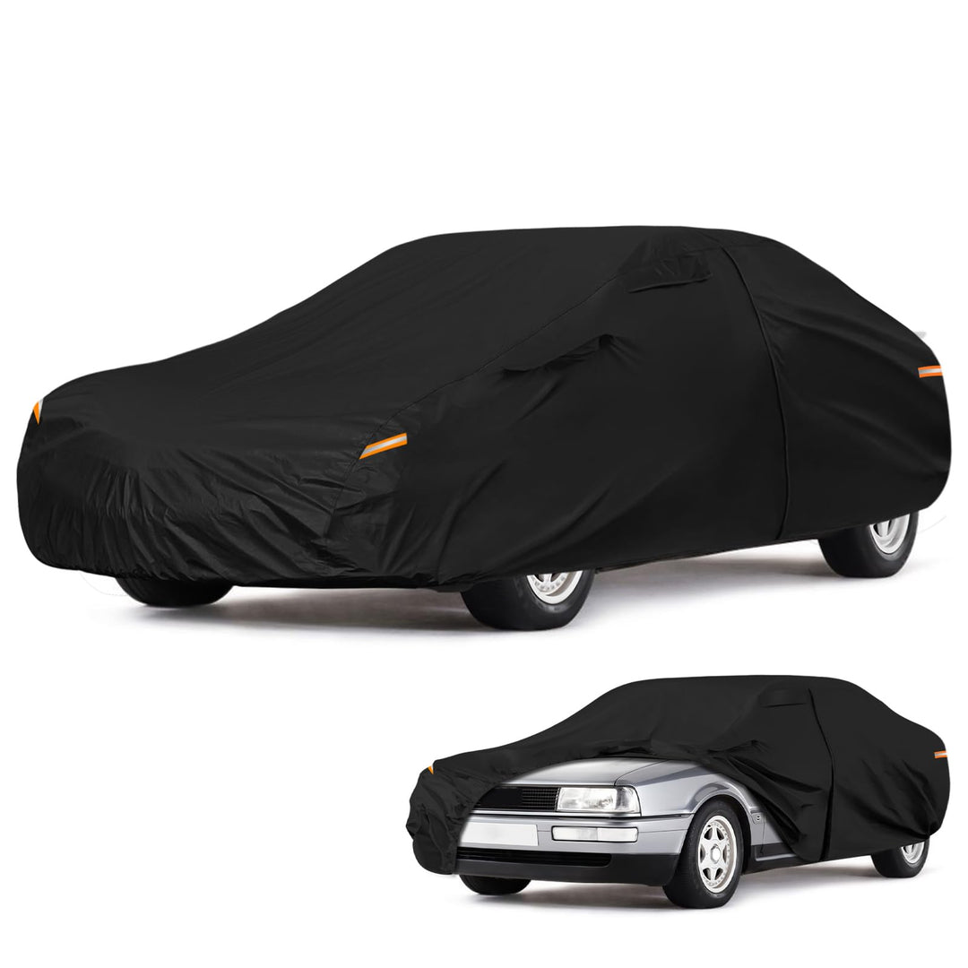 Autoabdeckung Wasserdicht für 1986-1996 Audi 80/90 B3/B4, Vollgarage Autoplane Auto Abdeckplane Wint