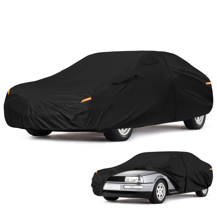 Autoabdeckung Wasserdicht für 1986-1996 Audi 80/90 B3/B4, Vollgarage Autoplane Auto Abdeckplane Wint