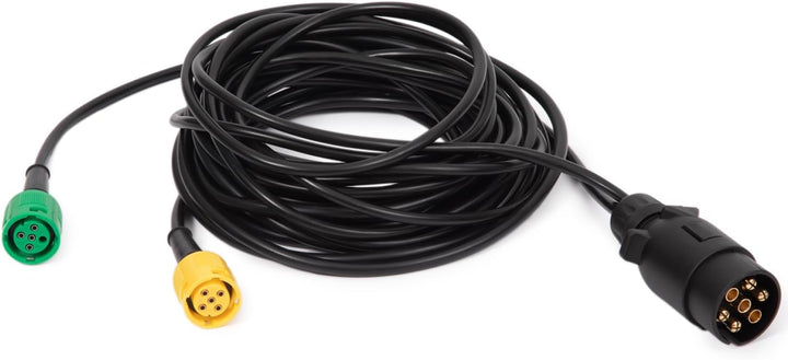 5,0 Meter Anhängerkabel Stecker 7 Polig auf 1xStecker 5 polig und 1xStecker 4 polig, 12V Wasserdicht