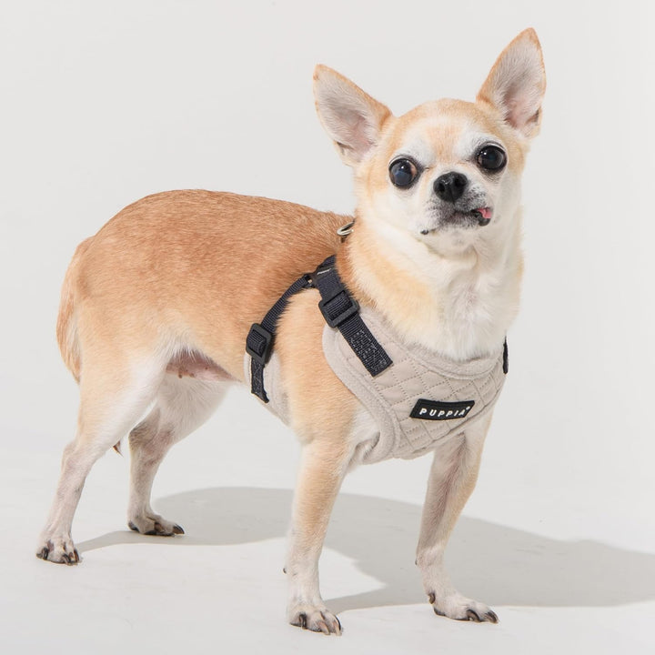 Puppia Irvin Komfort-Hundegeschirr, Warm, Winter, Rautenmuster, Verstellbarer Hals und Brust für kle