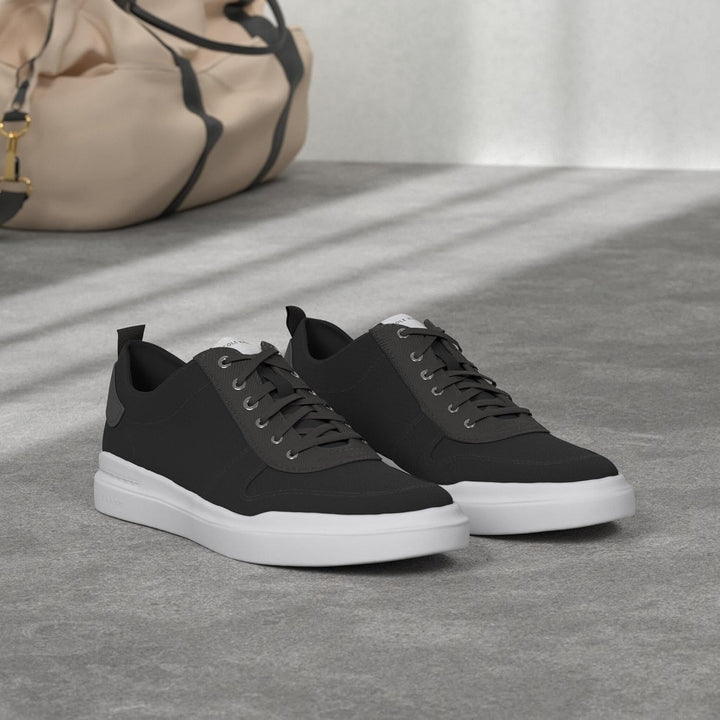 Cole Haan Herren Gp RLY Canvs Crt SNK:Black Canvas/Optic Sneaker 40.5 EU Schwarz, 40.5 EU Schwarz