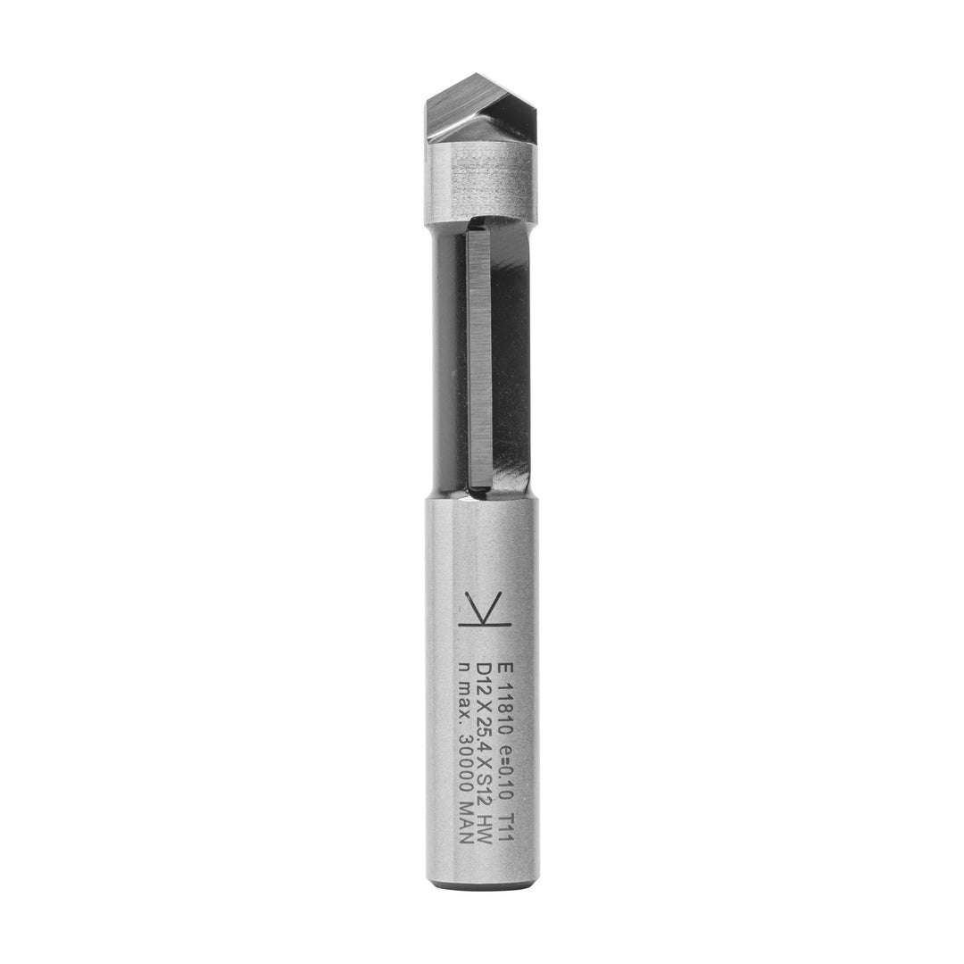 ENT 11810 Ausstechfräser und Kopierfräser HW, Schaft (S) 12 mm, Durchmesser (D) 12 mm, NL 25,4 mm, S
