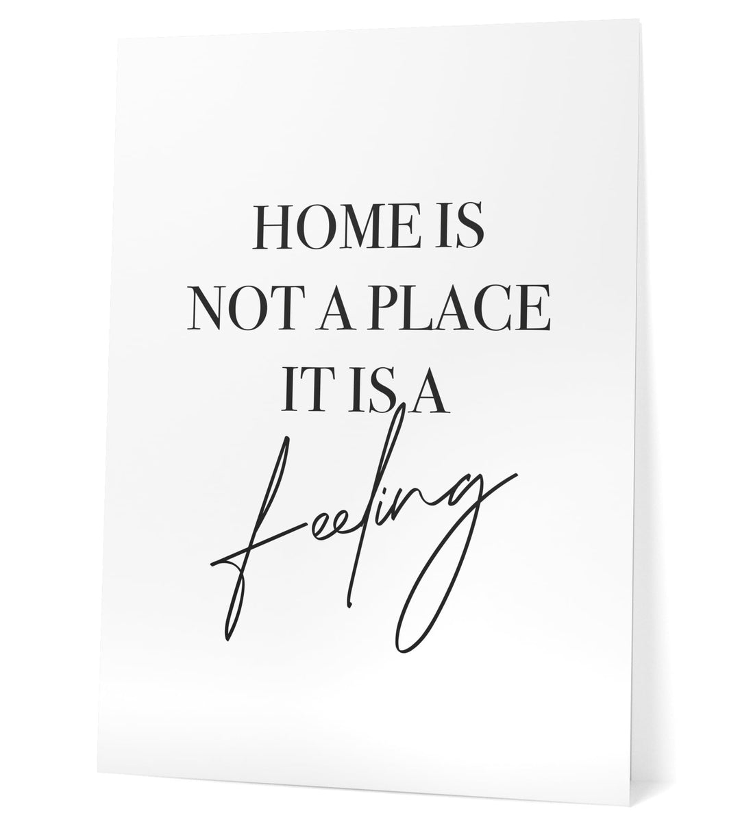 Papierschmiede® Bilder Home XXL Kunstdruck A1 (59,4x84,1 cm) Spruch Poster Zuhause Schrift Bild Wand