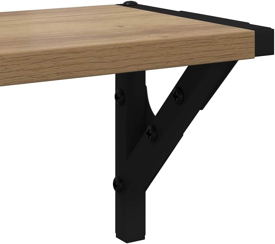 vidaXL Wandregale 2 pcs Artisan-Eiche 80 x 15 x 15,5 cm Holzwerkstoff, Stylische Wohnzimmerregale, l