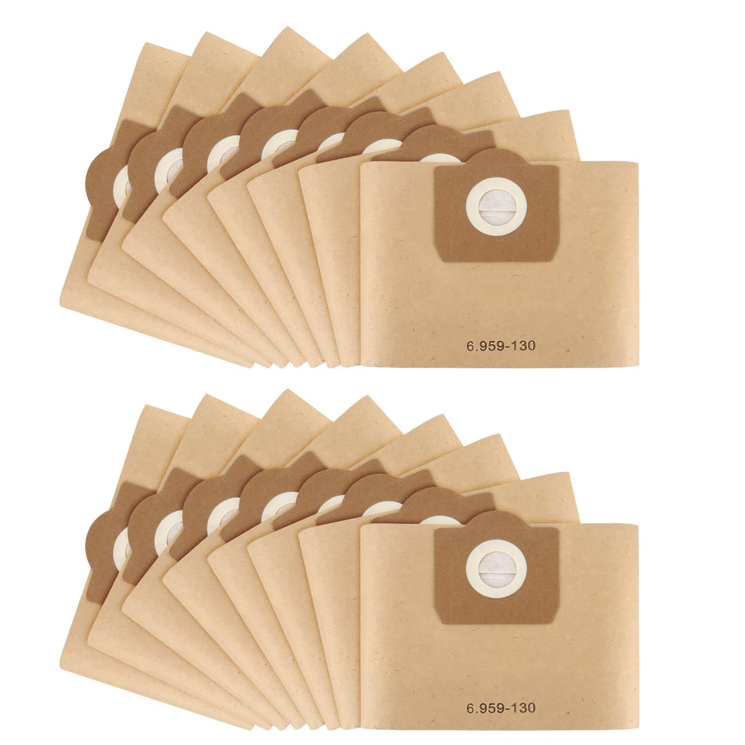 Pack of 16 Staubsaugerbeutel für Kärcher WD3 Beutel, Paper Filter Bags für Kärcher 6.959-130.0, Filt