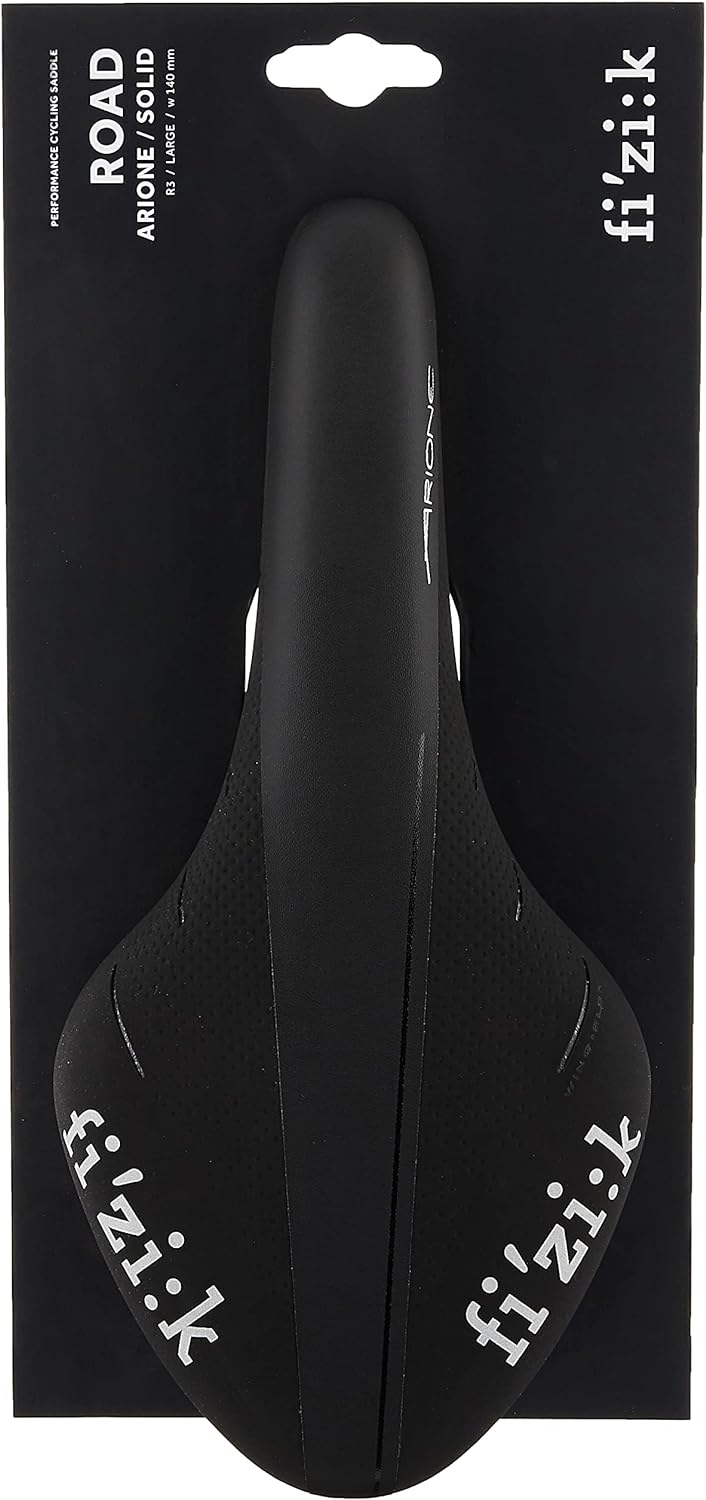 fizik Unisex – Erwachsene Arione R3 Renradsattel 300 x142 mm Schwarz,Weiss, 300 x142 mm Schwarz,Weis