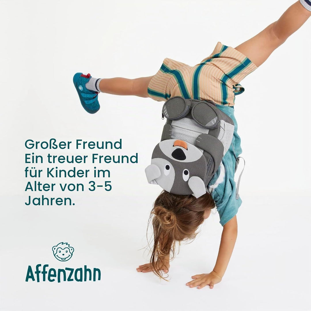 Affenzahn Kinderrucksack Grosser Freund | Kindergartenrucksack für Kinder von 3 bis 5 Jahren mit fun