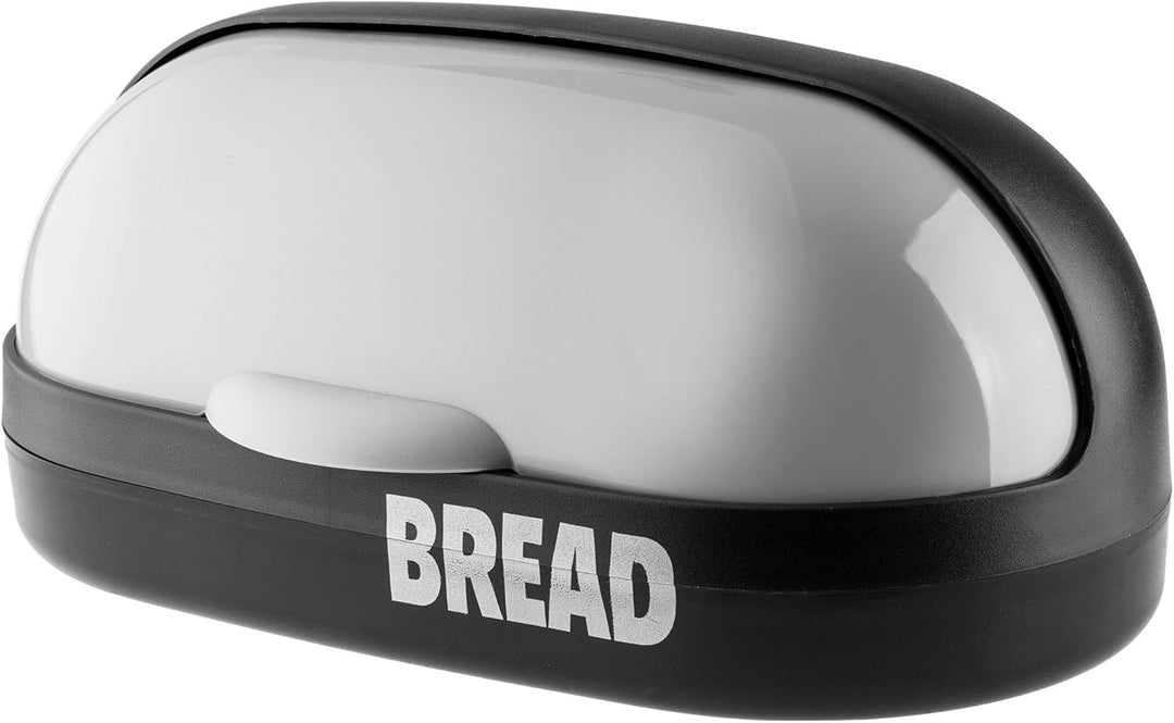 KADAX geräumiger Brotkasten aus Kunststoff, 37 x 20 x 16 cm, moderner Brotbehälter mit Rolldeckel, l
