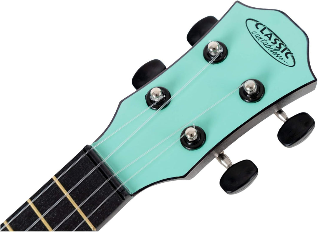Classic Cantabile OV-04 TQ Ukulele - Sopran-Ukulele im Roundback-Design - Mensur: 342 mm - Korpus un