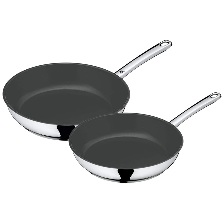 WMF Devil Pfannenset 2-teilig, Bratpfanne Induktion 24, 28 cm, Cromargan Edelstahl beschichtet, Kera