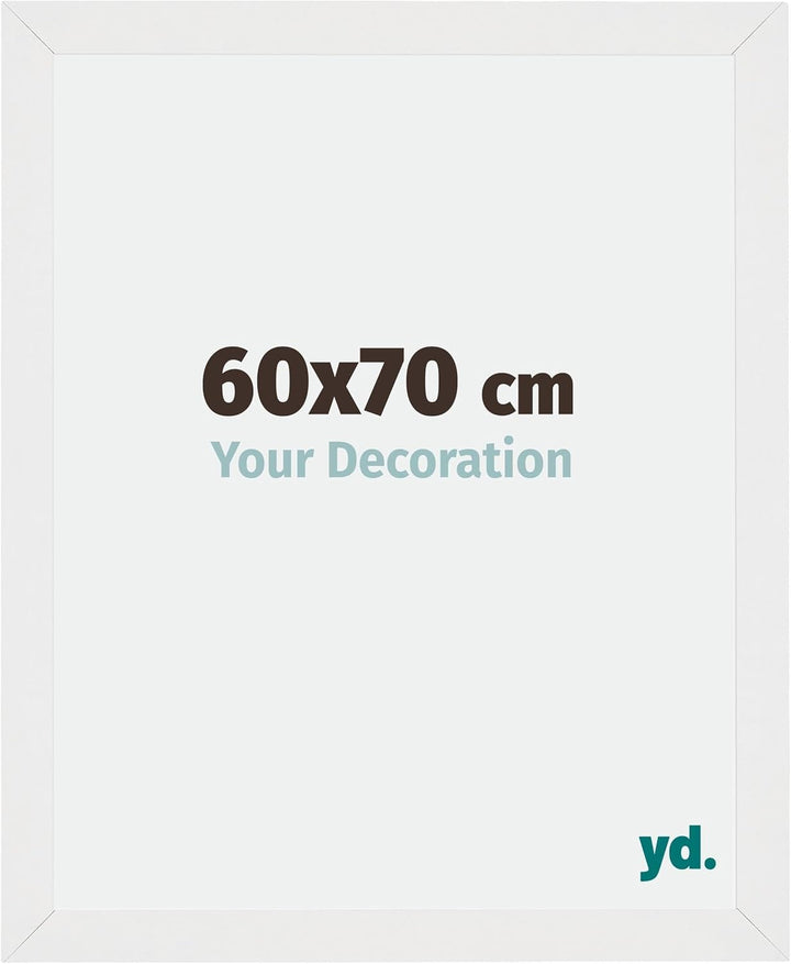yd. Your Decoration - Bilderrahmen 60x70 cm - Bilderrahmen aus MDF mit Acrylglas - Antireflex - Ausg