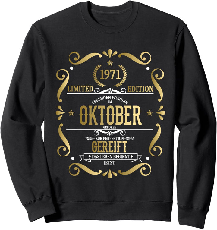 Legenden 1971 Januar Geboren - 50. Geburtstag jahrgang 1971 Sweatshirt