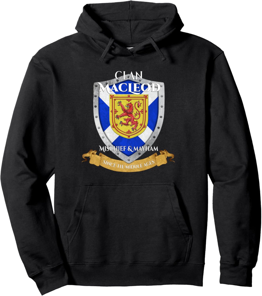 MacLeod Schottischer Familienclan Scotland Shield Pullover Hoodie