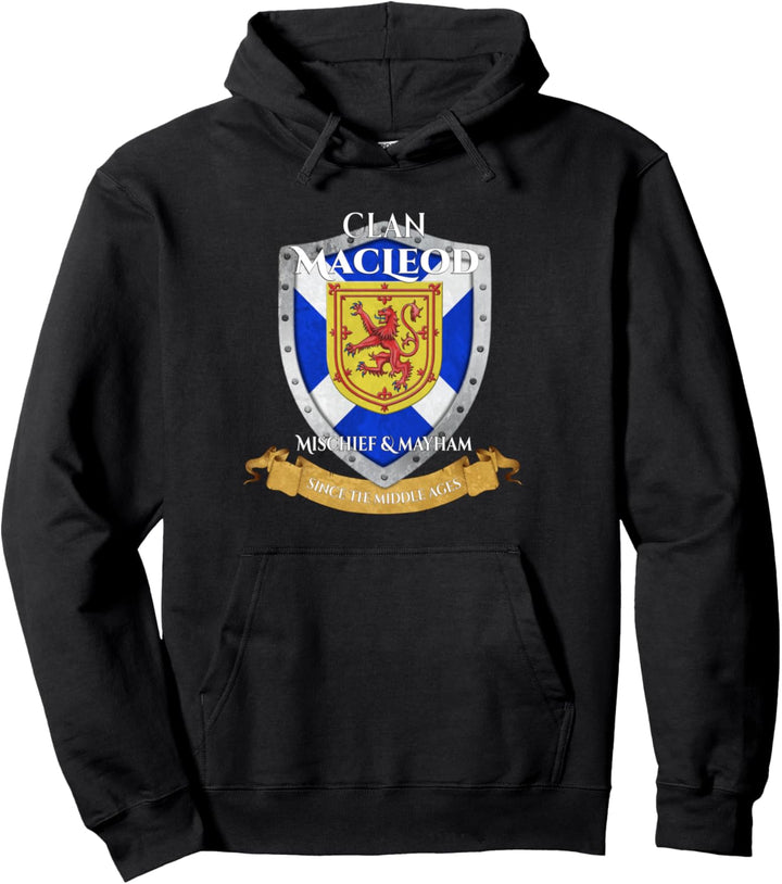MacLeod Schottischer Familienclan Scotland Shield Pullover Hoodie