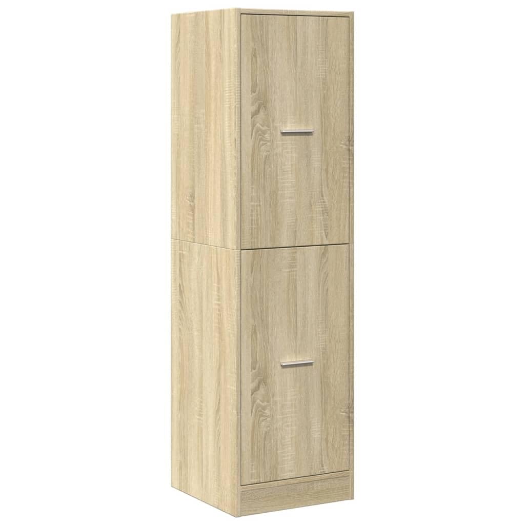 vidaXL Apothekenschrank, Sonoma-Eiche, 40 x 41 x 144,5 cm, Spanplatte, Apothekenschrank, Apothekenmö