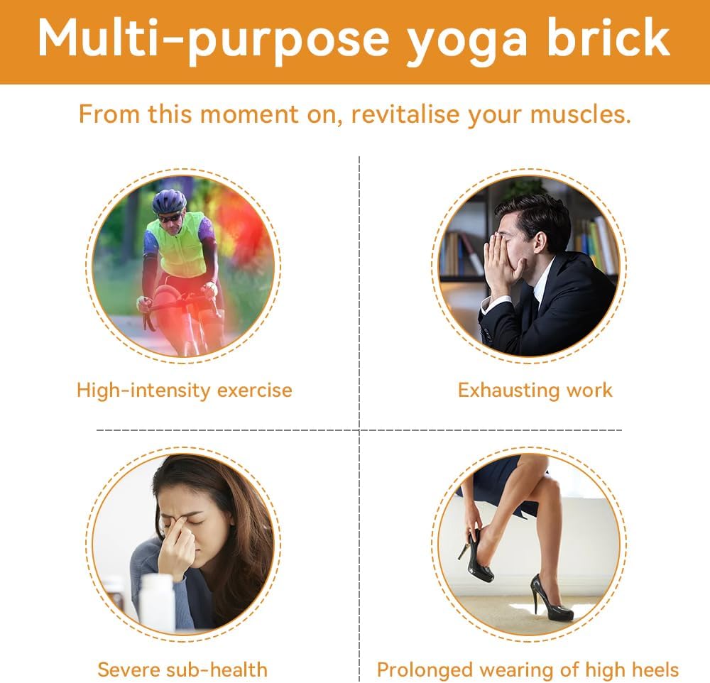 2er-Pack Kork-Kniebeugen-Keilblock Wadendehner Yoga block Rutschfest Kork Wadenstrecker schrägbrett
