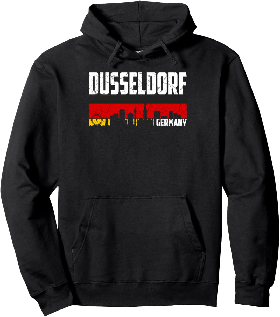 Mein Düsseldorf Skyline Deutschland Heimat Stadt Souvenir Pullover Hoodie