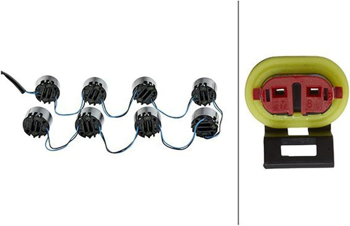 HELLA - LED-Tagfahrleuchtensatz - LEDayFlex - 12/24V - rund - Einbau - Lichtscheibenfarbe: glasklar