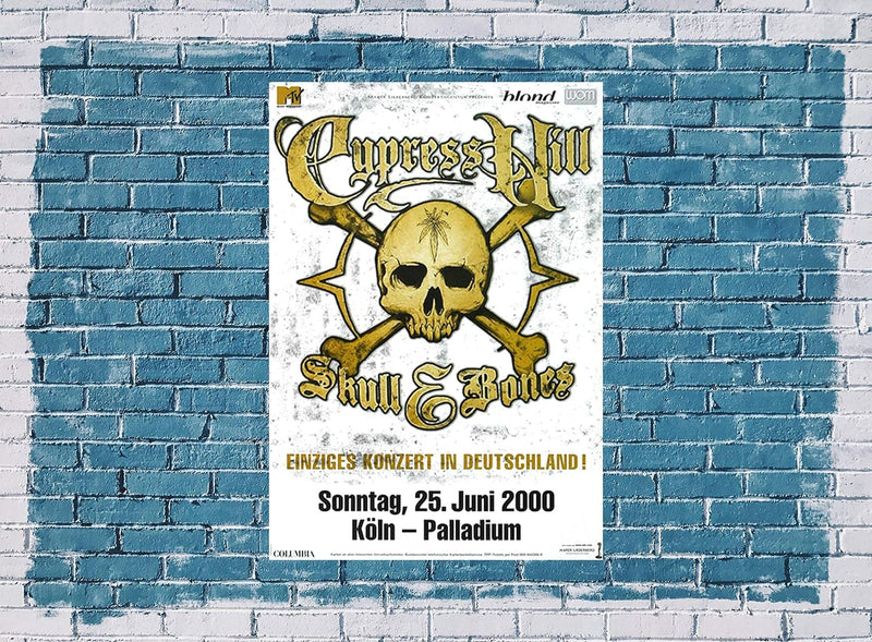 Cypress Hill - Skull Bones, Köln 2000 » Konzertplakat/Premium Poster | Live Konzert Veranstaltung |