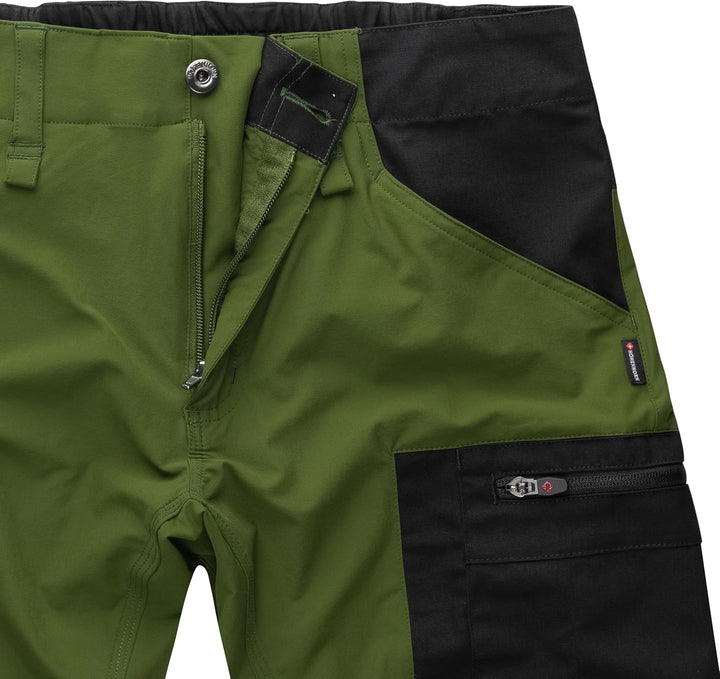 Höhenhorn Raimeux Herren Cargo Short Kurze Hose Arbeitshose Outdoor M Grün/Schwarz, M Grün/Schw