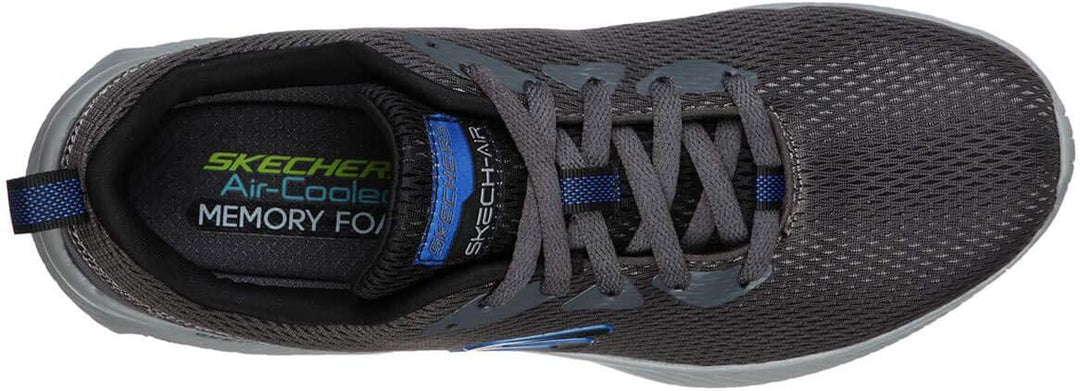 Skechers Herren Skech-air Element 2.0 Lomarc Sneaker 42.5 EU Charcoal Mesh Black Trim, 42.5 EU Charc