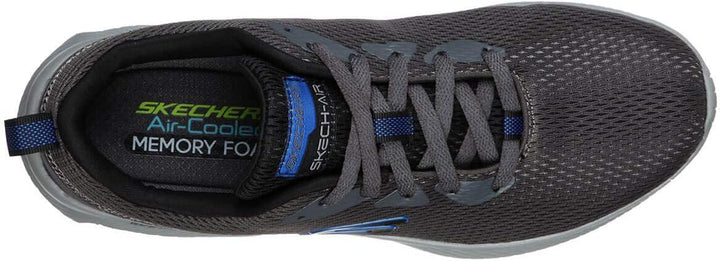 Skechers Herren Skech-air Element 2.0 Lomarc Sneaker 42.5 EU Charcoal Mesh Black Trim, 42.5 EU Charc