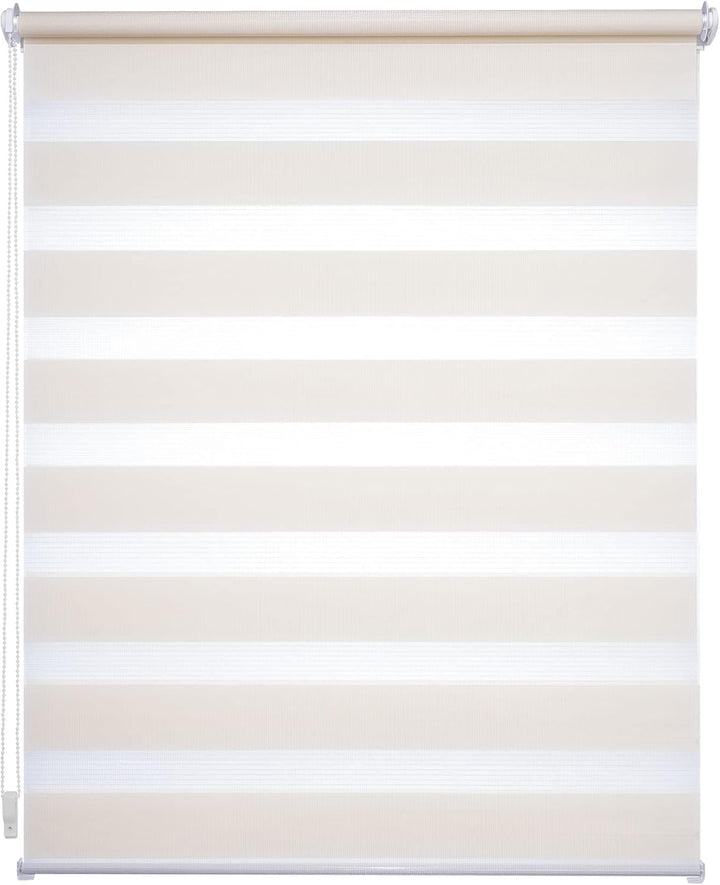 Liedeco® Duo Rollo Klemmfix - 80 x 200 cm apricot/transparent lichtdurchlässig Blickdicht und stufen