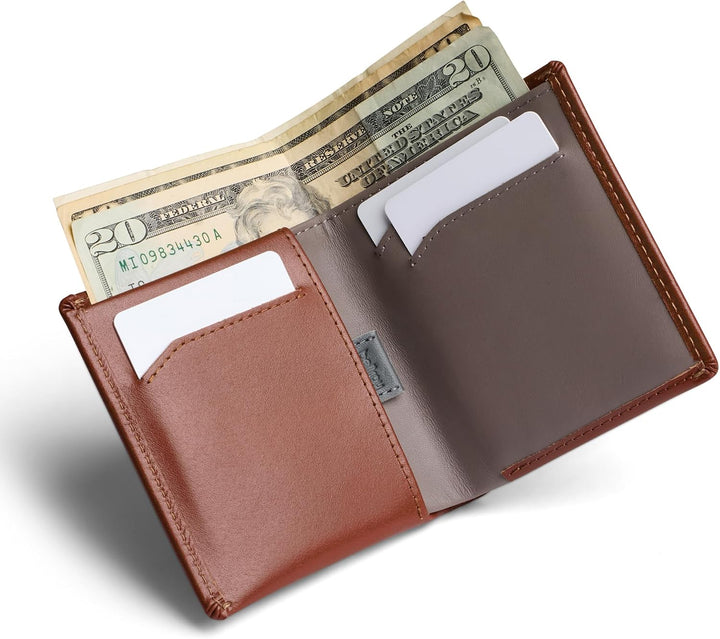 Bellroy Note Sleeve – dünne Lederbörse, mit RFID-Schutz (max. 11 Karten Plus Scheine), Sienna