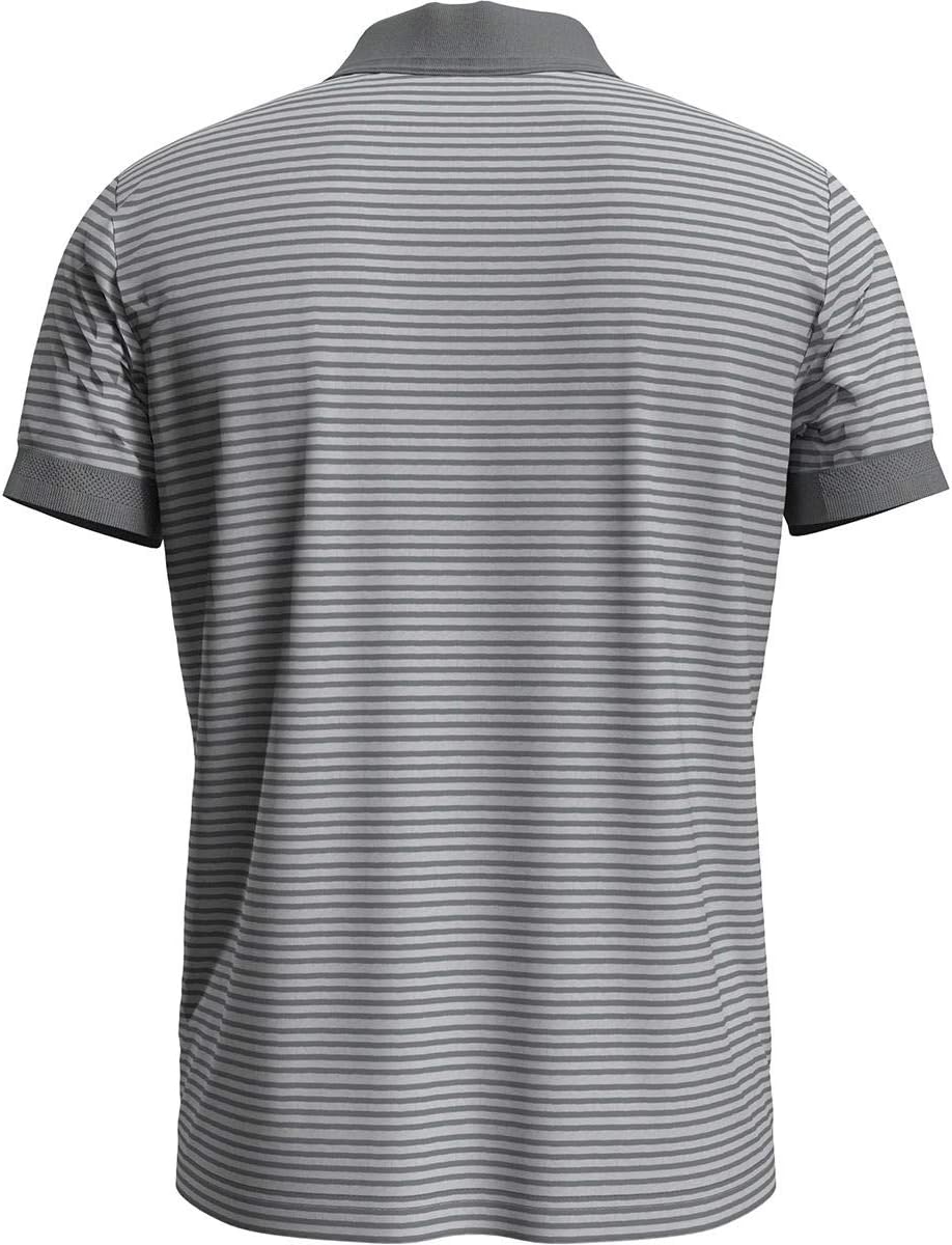Odlo Herren Nikko_550312 Kurzarm Polo Shirt S Odlo Concrete Grey - Odlo Silver Grey - Stripes, S Odl