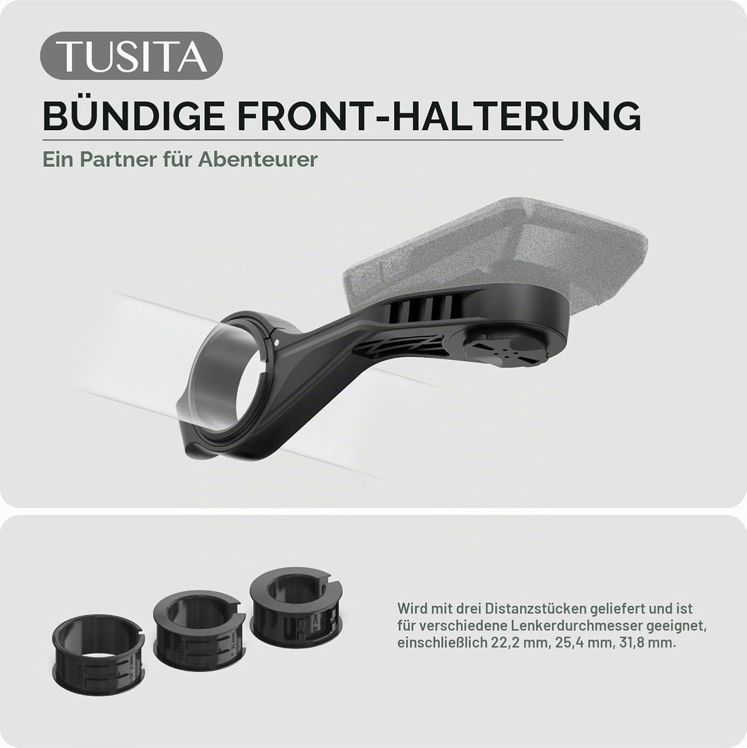 TUSITA Flush Out Front Halterung Kompatibel mit Wahoo Elemnt GPS Fahrradcomputer, Passend für 22.2mm