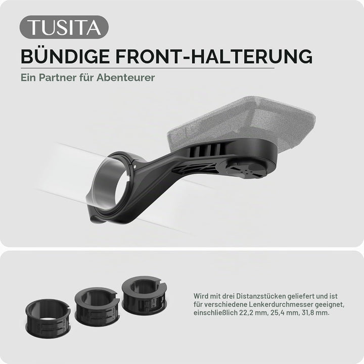 TUSITA Flush Out Front Halterung Kompatibel mit Wahoo Elemnt GPS Fahrradcomputer, Passend für 22.2mm