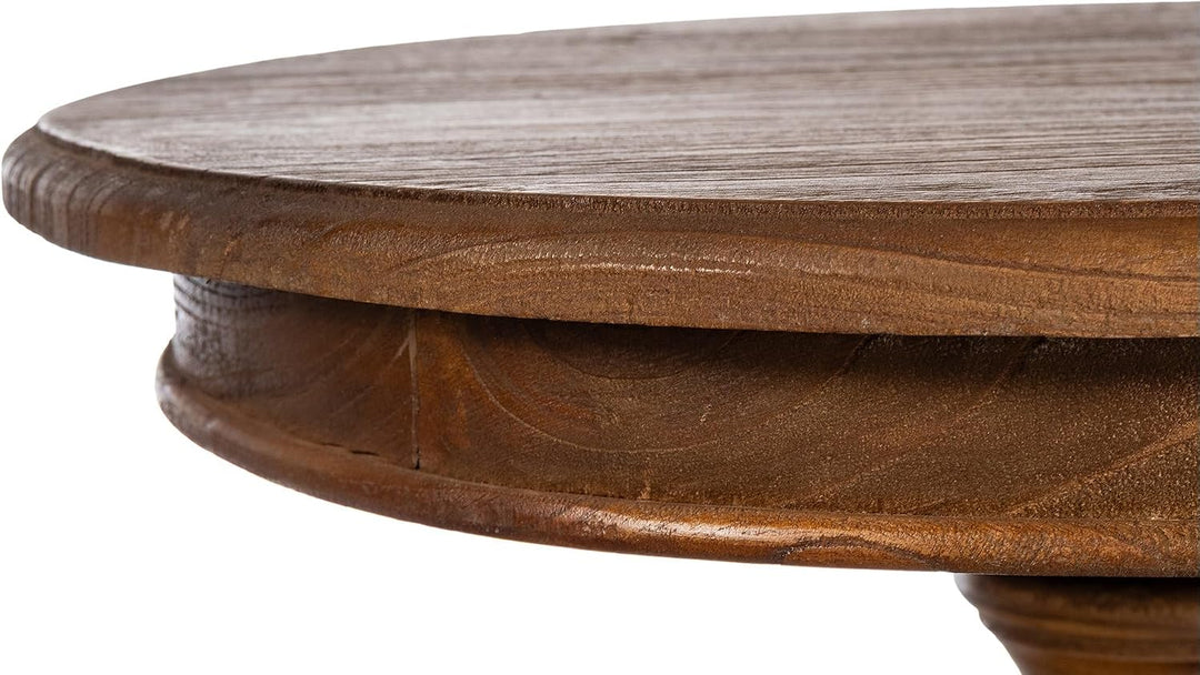 CLP Beistelltisch Wiva rund Holz, Holztisch 50cm Durchmesser für Wohnzimmer und Esszimmer, aus hochw