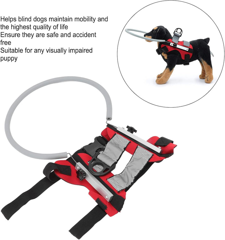 Pet Blind Halo Praktische Kollisionsvermeidung, Leichtes Blind Halo-Geschirr mit Reflektierendem Eff
