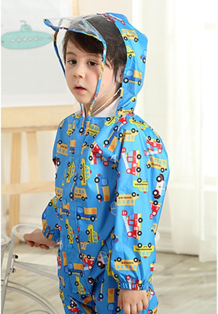 mama stadt Regen Overall Kinder Unisex 100% Wasserdichter Regenanzug Kinder Regenoverall Jungen Mädc
