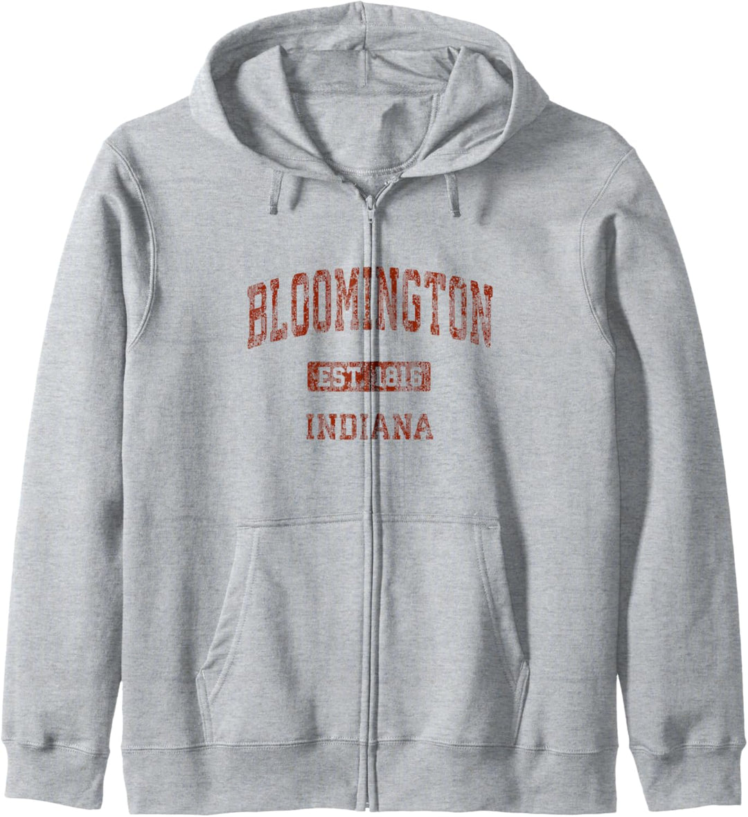 Bloomington Indiana im Vintage-Sport-Design Kapuzenjacke