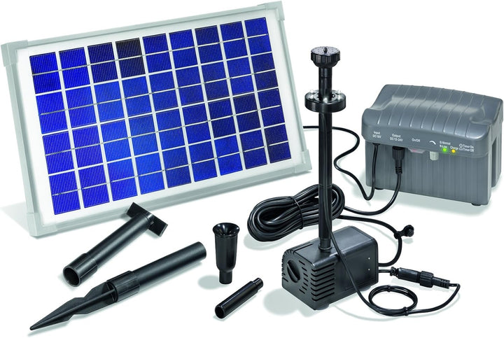 Esotec Napoli LED 101774 Solar-Pumpenset mit Beleuchtung, mit Akkuspeicher 750 l/h