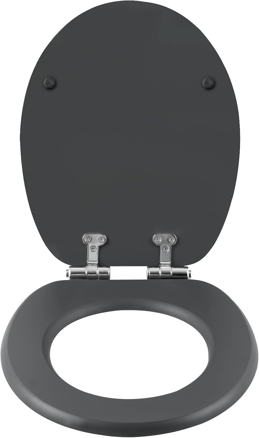 eSituro Toilettendeckel mit Absenkautomatik Holz, WC Sitz mit Quick-Release-Funktion für leichte Rei