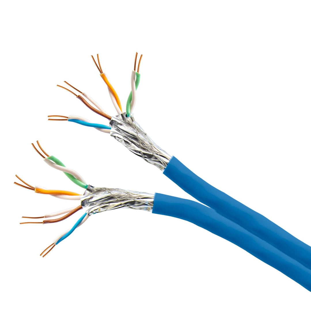 Premium X 50m CAT 8 Netzwerkkabel Duplex LAN-Kabel Ethernet Datenkabel S/FTP PiMF PoE Cca Cat8 Insta